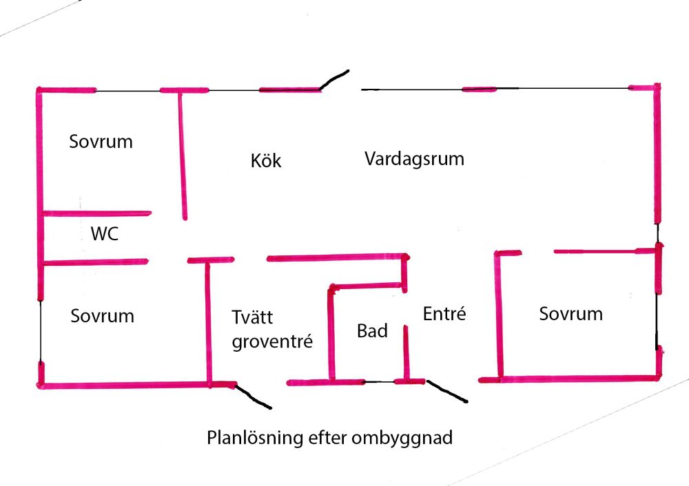 Ritning Ombyggnad